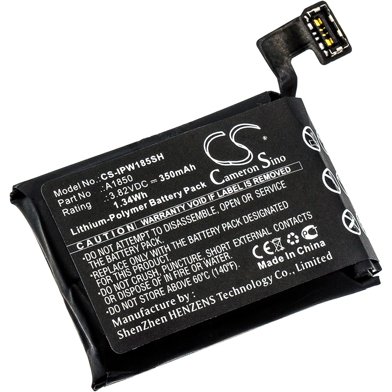 Batteri til Smartwatch til Apple MQL12LL/A, MQL22LL/A, MQL42LL/A og andre.