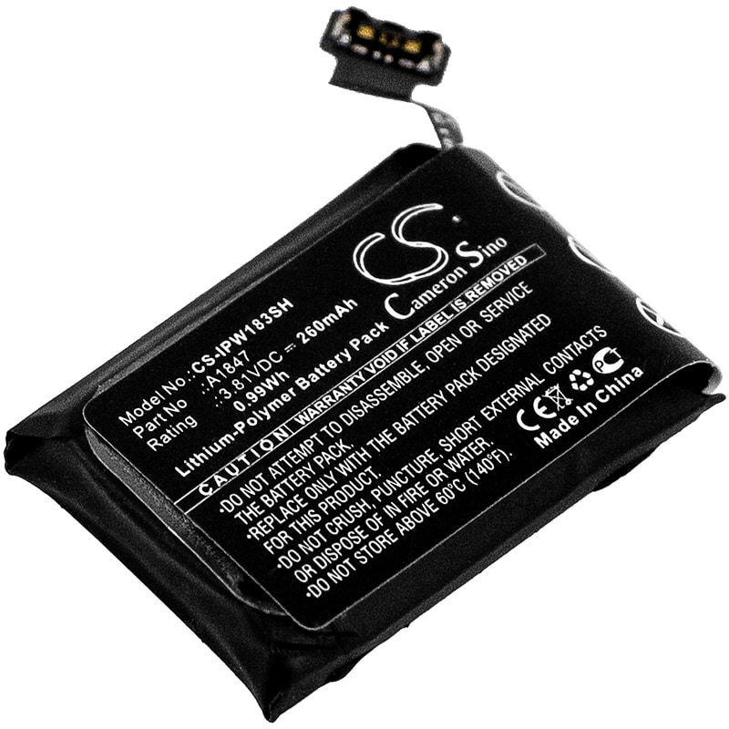 Batteri til smartwatch til Apple Watch Series 3 GPS 38mm, Watch Series 3 38mm, A1860