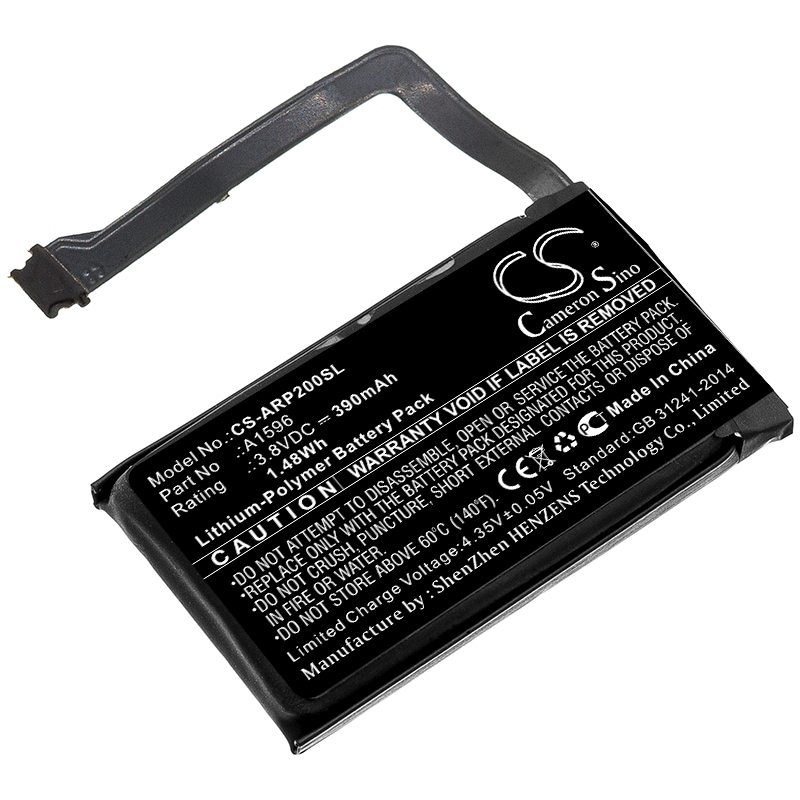 Batteri til trådløst headset til Apple MRXJ2ZP/A, MV7N2ZP/A, AirPods 2 opladningsetui og andre.