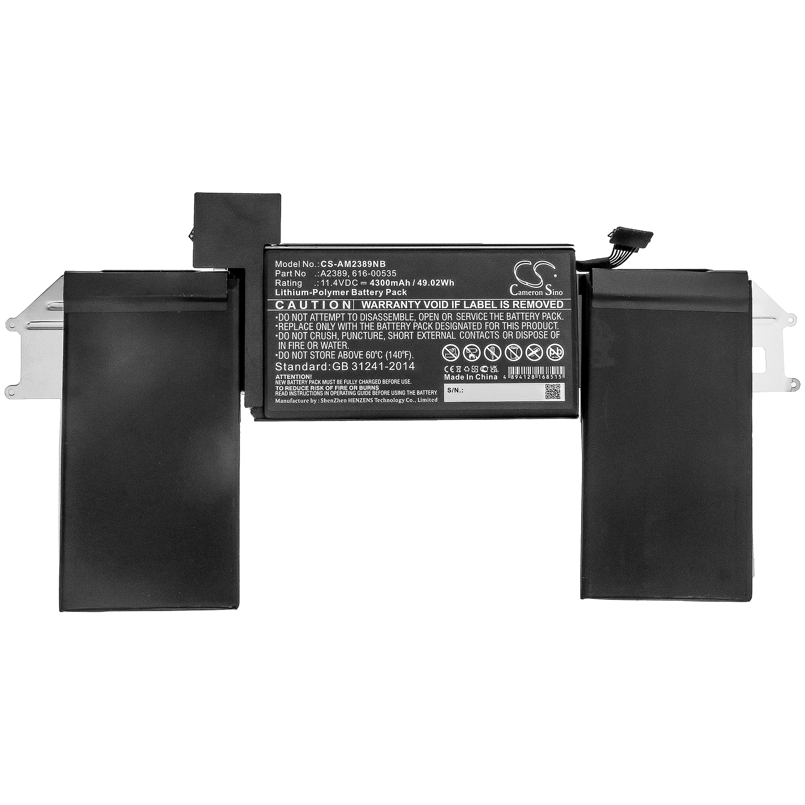 Batteri til notebook, laptop til Apple MacBook Air 13(Late 2020) og andre.