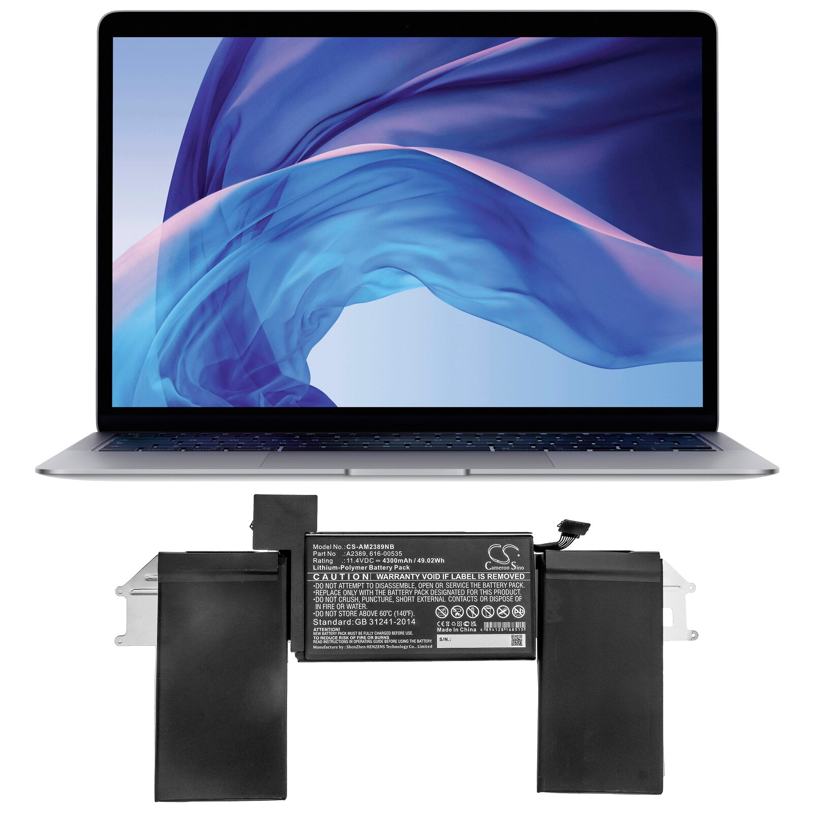 Batteri til notebook, laptop til Apple MacBook Air 13(Late 2020) og andre.