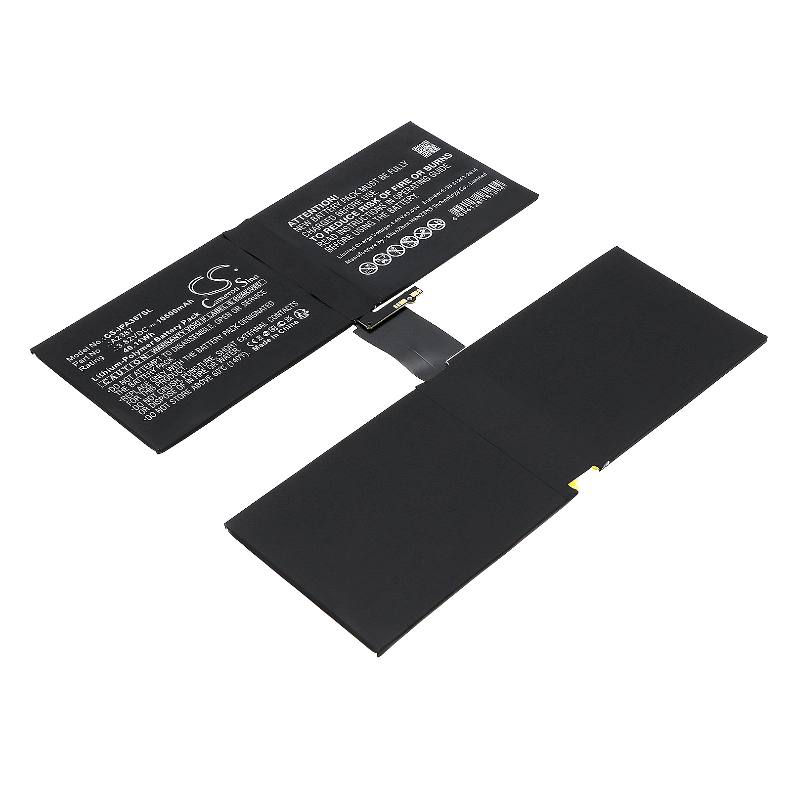 Batteri til tablet til Apple iPad Pro 12.9 2021, iPad Pro 5th Gen 12.9 2021, A2378 og andre.