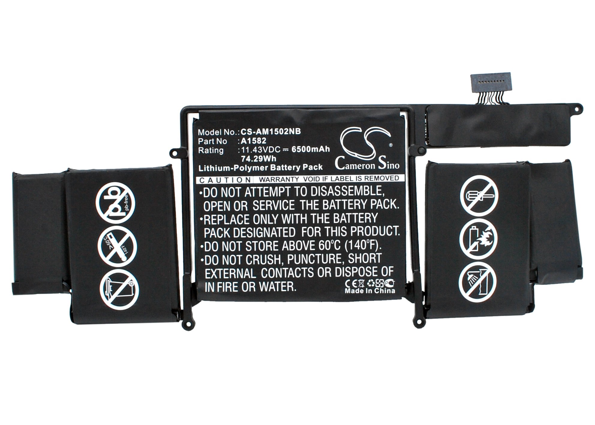 Batteri til notebook, laptop til Apple Macbook Pro 13" 2015 Retina og andre