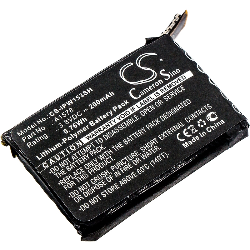Batteri til Smartwatch til Apple Watch 38mm, Watch 42mm, A1553 og andre.