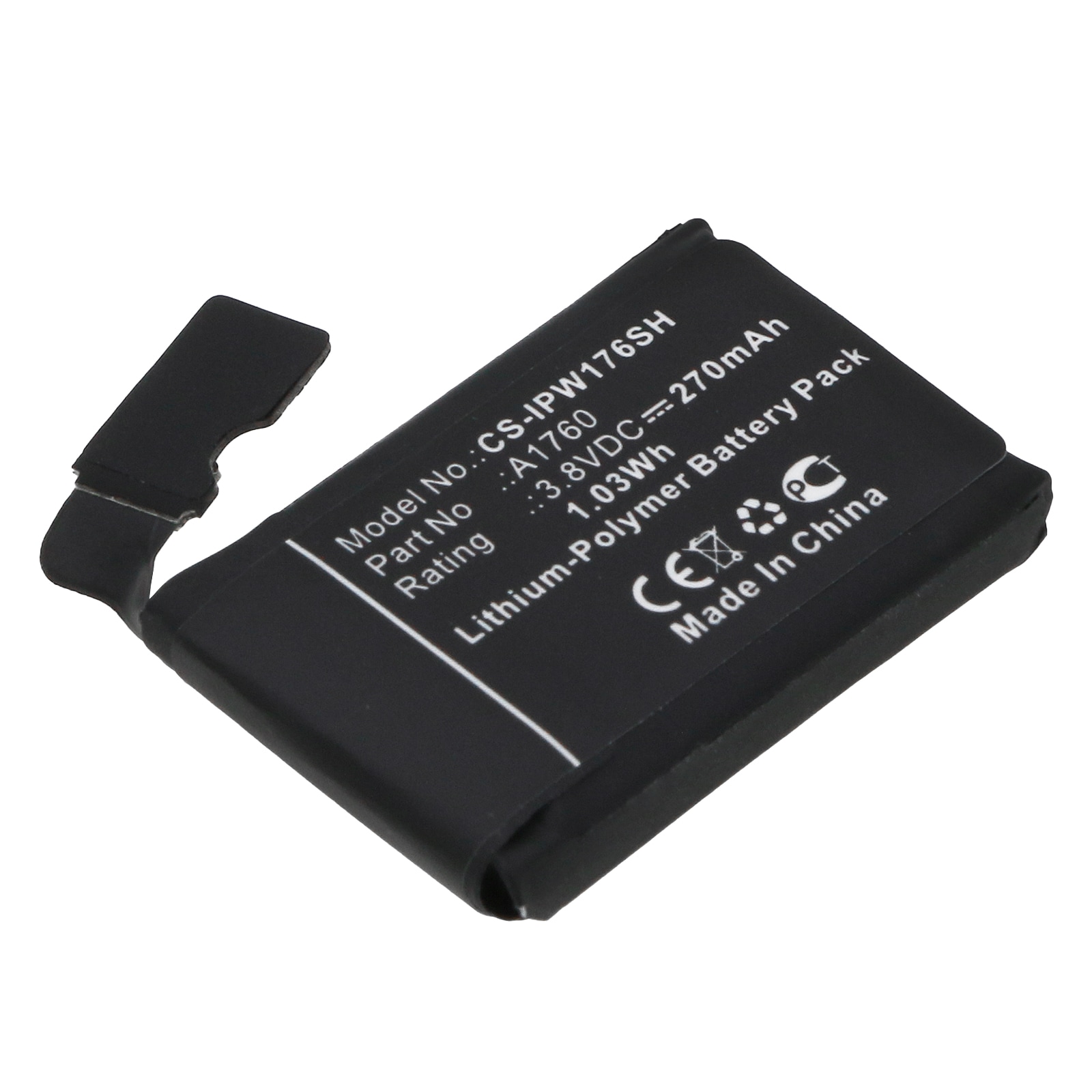 Batteri til smartwatch til Apple MNNN2LL/A, MP032LL/A, Watch 2 38mm