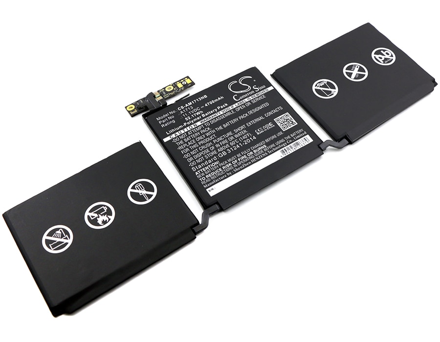 Batteri til notebook, laptop til Apple MacBook Pro 13.3, Pro 13.3 Late 2016 og andre.