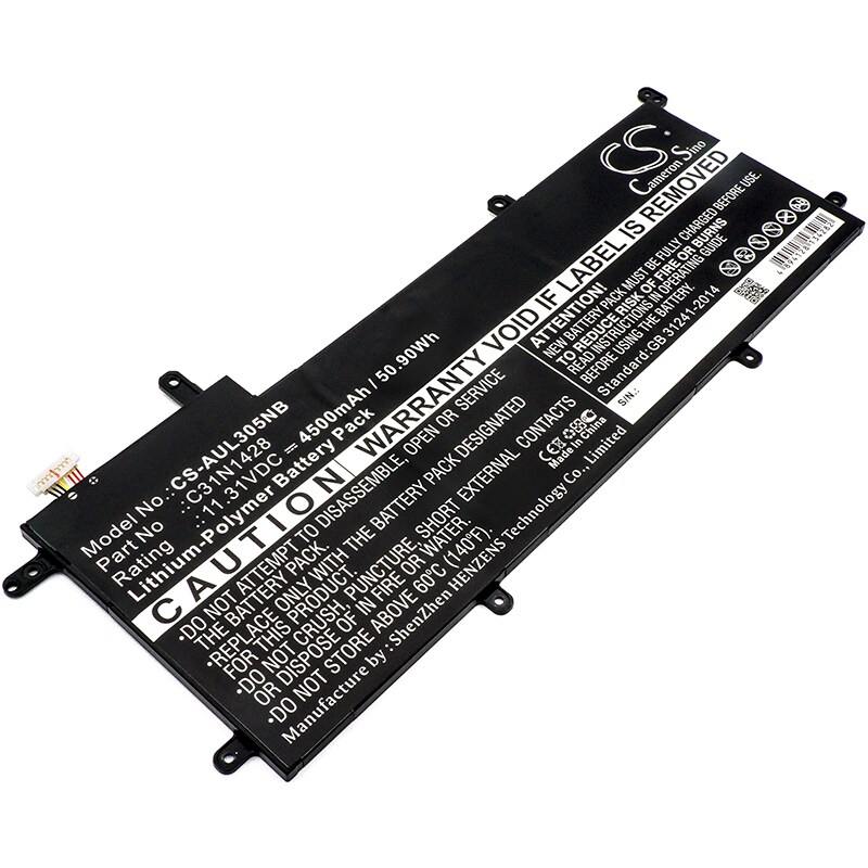 Batteri til notebook, bærbar computer til Asus Zenbook UX305LA, UX305LA-FB004T og andre