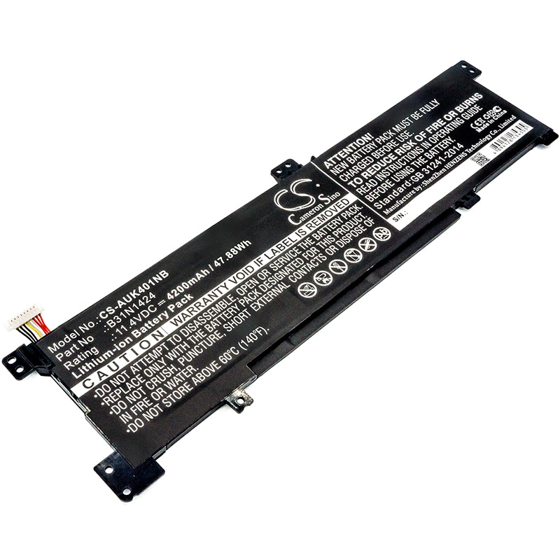 Batteri til notebook, bærbar computer til Asus K401, K401LB, K401LB5010 og andre