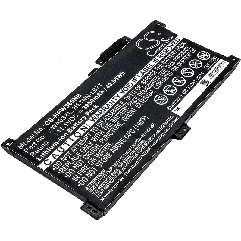 Batteri til notebook, bærbar computer til HP Pavilion X360 15-BK150SA, Z9D30EA og andre