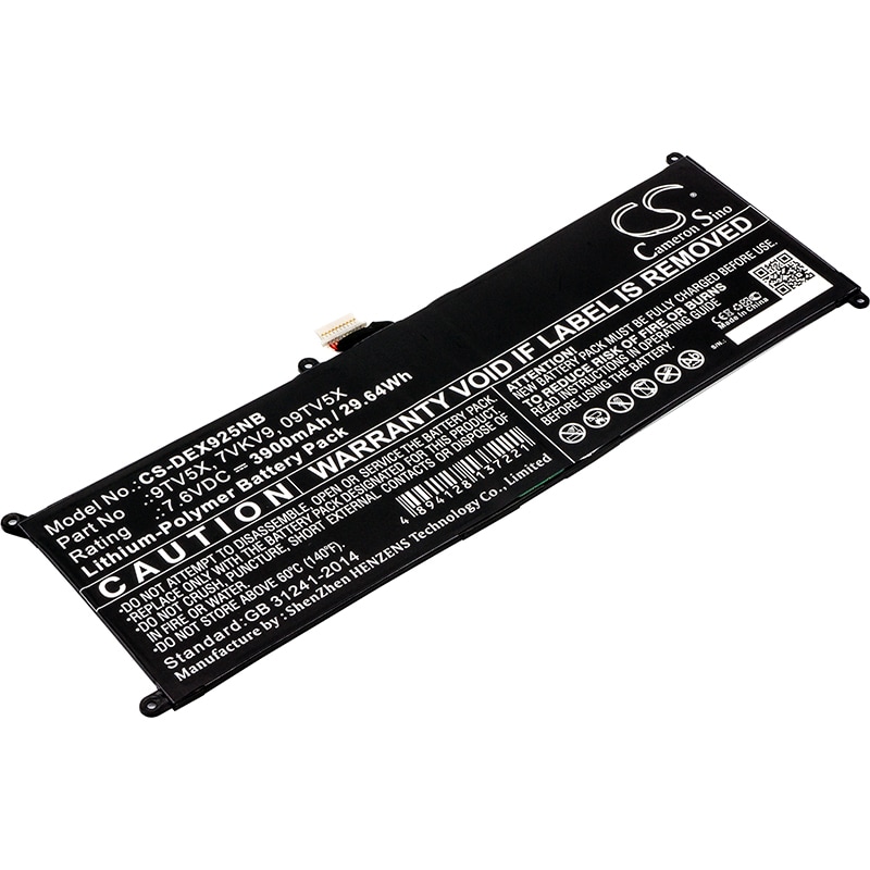 Batteri til notebook, laptop til DELL XPS 12 9250, Latitude 12 7275 og andre.