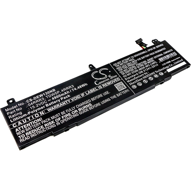Batteri til notebook, bærbar computer til DELL Alienware 13 R3, ALW13C, ALW13CR-2838 og andre.