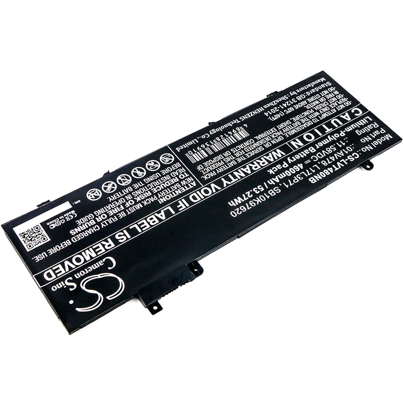 Batteri til notebook, bærbar computer til Lenovo ThinkPad T480s og andre.