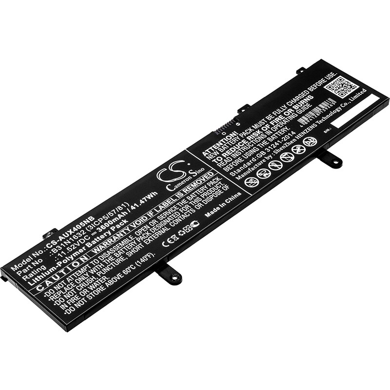 Batteri til notebook, bærbar computer til Asus X405, X405UR-3B, ZenBook X405 og andre.