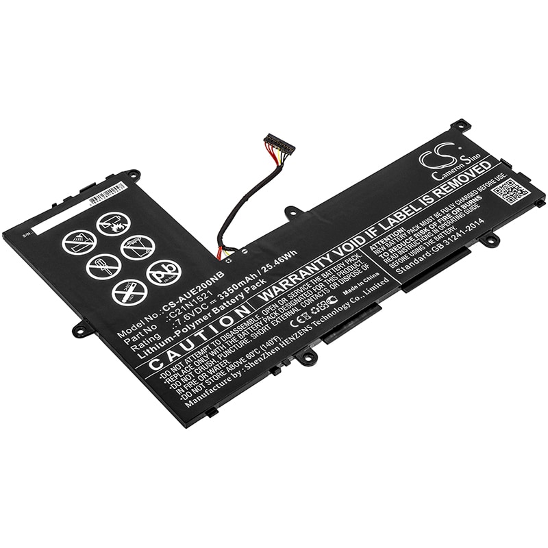 Batteri til notebook, bærbar computer til Asus VivoBook E200HA, VivoBook E200HA-1A og andre