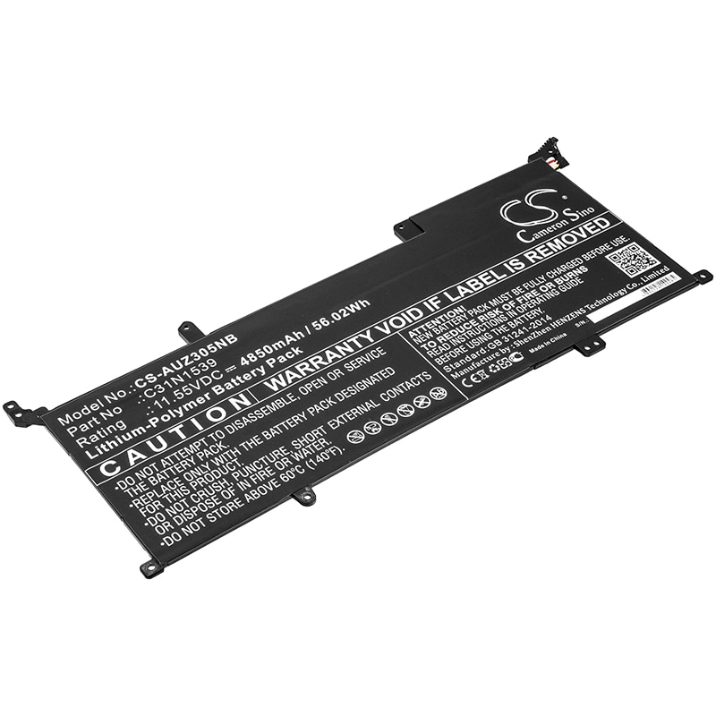 Batteri til notebook, bærbar computer til Asus Zenbook UX305UA, Zenbook UX305UAB og andre