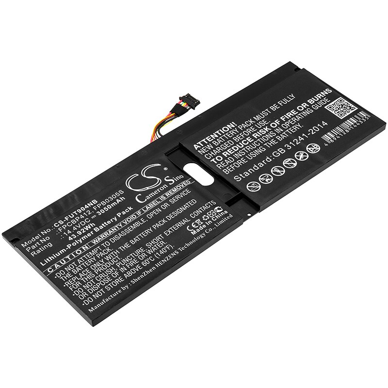 Batteri til notebook, bærbar computer til Fujitsu Lifebook U904, U9040M75A1DE og andre