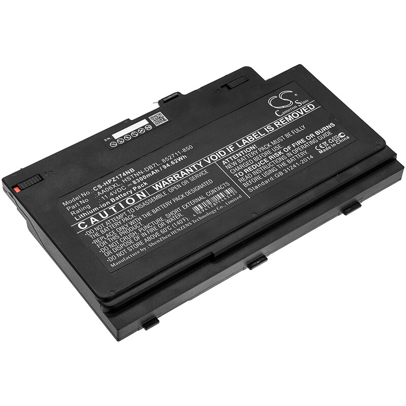 Batteri til notebook, bærbar computer til HP ZBook 17 G4, ZBook 17 G4-2ZC18ES og andre