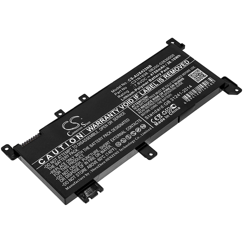 Batteri til Notebook, bærbar computer til Asus Vivobook X442, VivoBook 14 X442UR og andre.