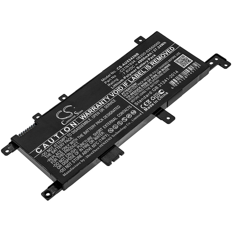Batteri til notebook, bærbar computer til Asus VivoBook F542UF, VivoBook X452 og andre.