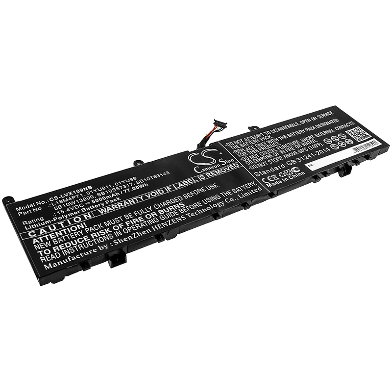Batteri til notebook, bærbar computer til Lenovo ThinkPad P1 2019 20QTA00PCD og andre.