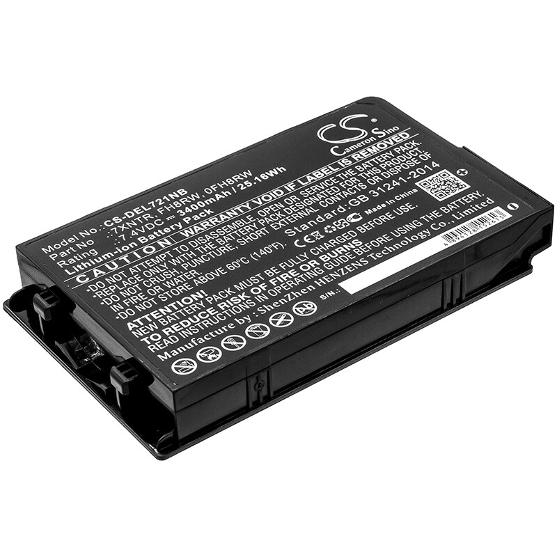 Batteri til notebook, laptop til DELL Latitude 7202 Rugged Tablet og andre