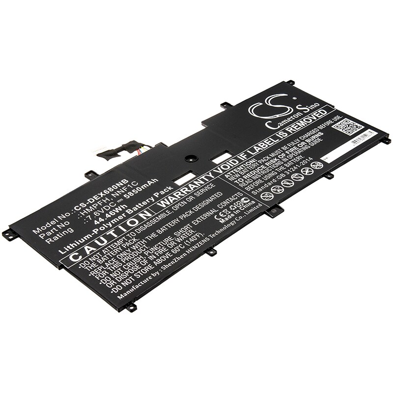 Batteri til notebook, bærbar computer til DELL XPS 13-9365-D6801TS og andre