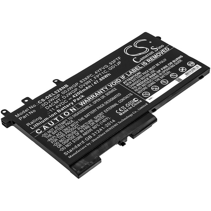 Batteri til notebook, laptop til DELL Latitude 12 5290, Latitude E5288 og andre.