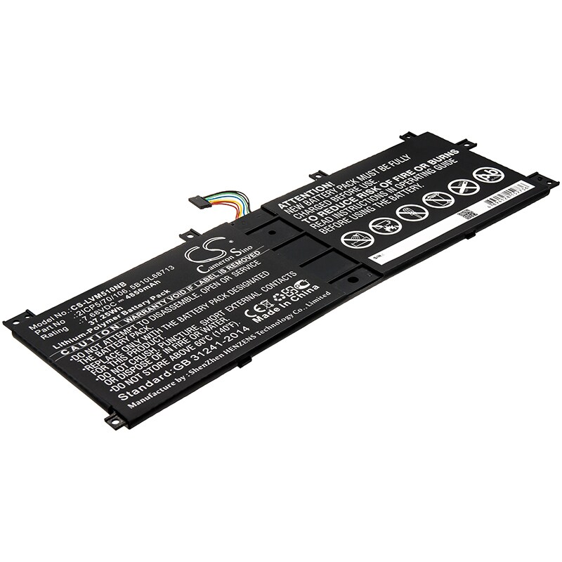 Batteri til notebook, bærbar computer til Lenovo IdeaPad Miix 510-12ISK-80U10002GE og andre