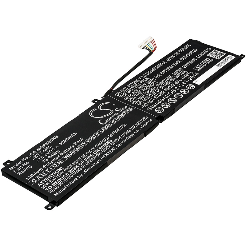Batteri til notebook, laptop til MSI GS65, GS65 Stealth Thin og andre.