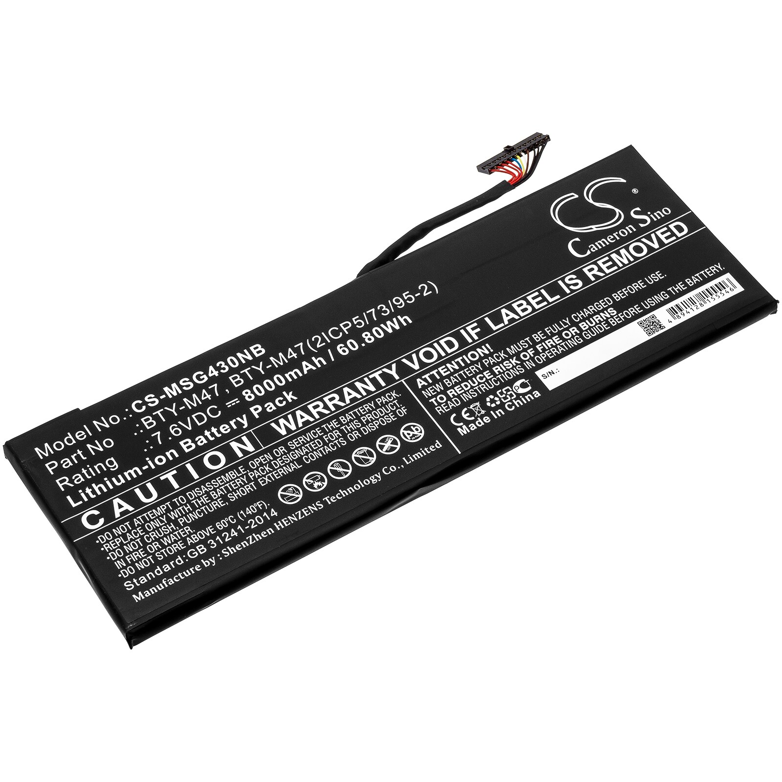 Batteri til notebook, laptop til MSI GS43VR PHANTOM PRO-210 og andre