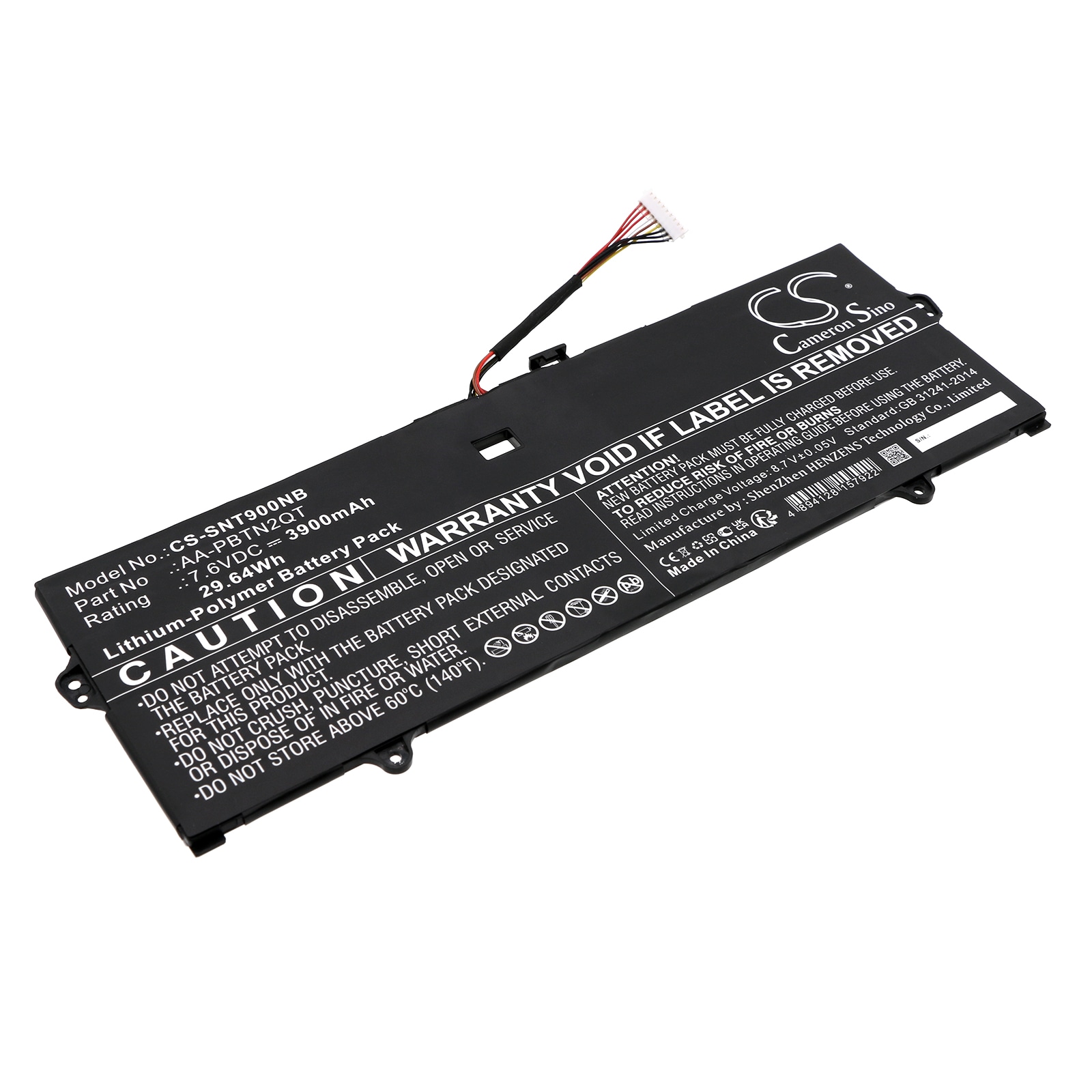 Batteri til notebook, bærbar computer til Samsung NT900X3N-K79W, NT900X3Y-A58A og andre
