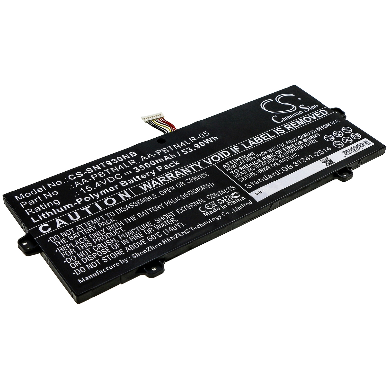 Batteri til notebook, bærbar computer til Samsung NT930SBE-X716, NT930SBV og andre