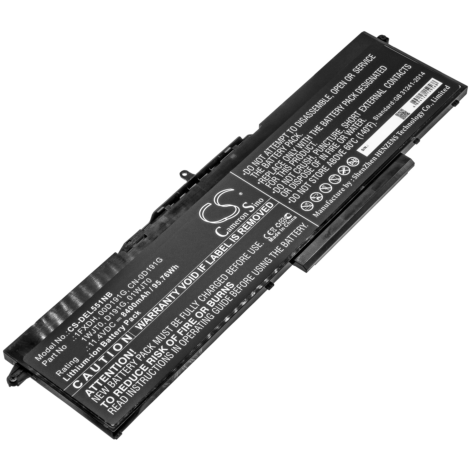 Batteri til notebook, laptop til DELL Latitude 15 5501, Latitude 15 5511 og andre.