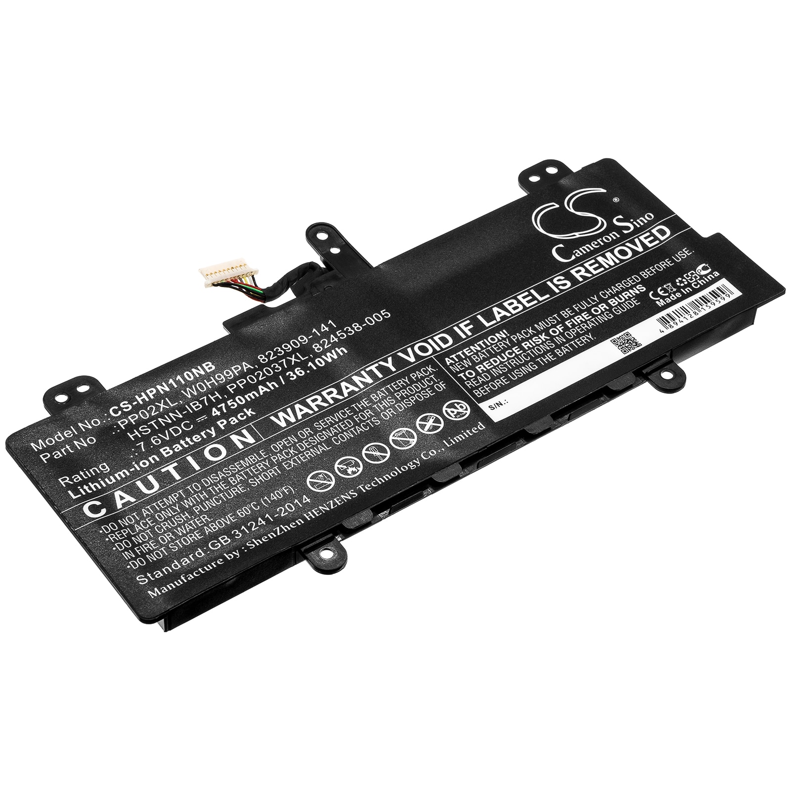 Batteri til notebook, bærbar computer til HP Pavilion 11-S001TU, Pavilion 11-S003TU