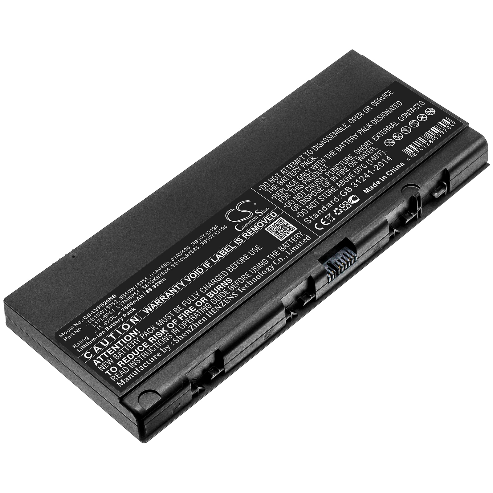 Batteri til notebook, bærbar computer til Lenovo Thinkpad P52, ThinkPad P52 L00 og andre.