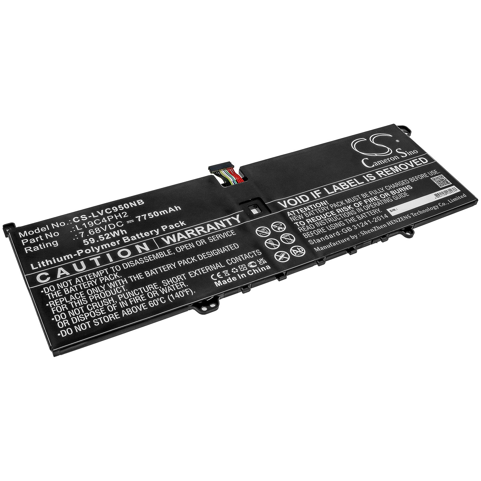 Batteri til notebook, bærbar computer til Lenovo Yoga C950