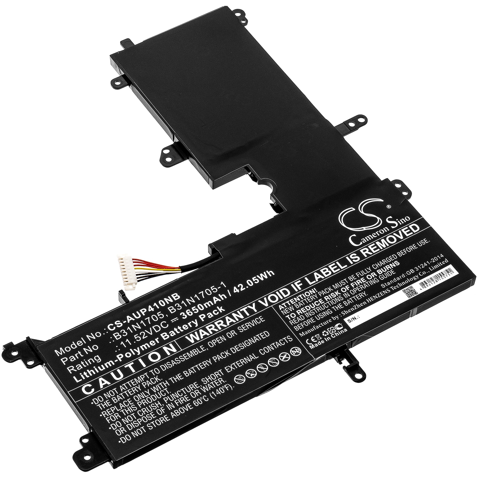Batteri til notebook, bærbar computer til Asus VivoBook Flip 14 TP410UA-EC229T og andre