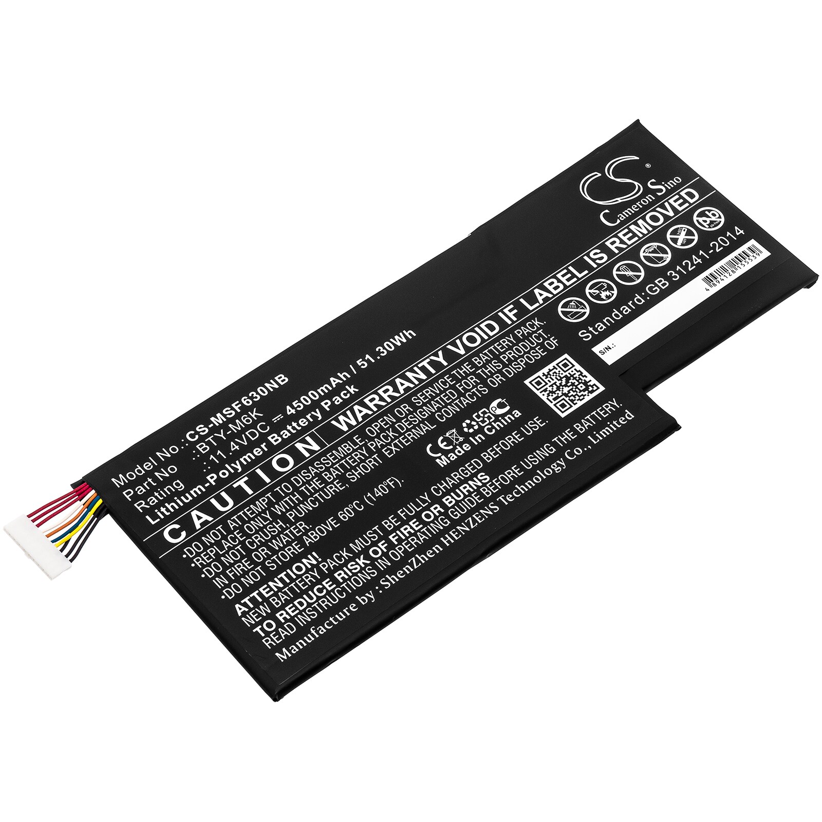 Batteri til notebook, bærbar computer til MSI GF63 8RC-005CN, GF75 Thin 8RC og andre.
