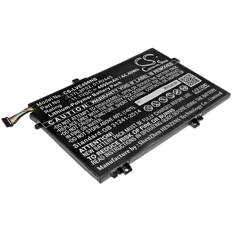 Batteri til notebook, bærbar computer til Lenovo ThinkPad E590 (20NB0032CD) og andre.