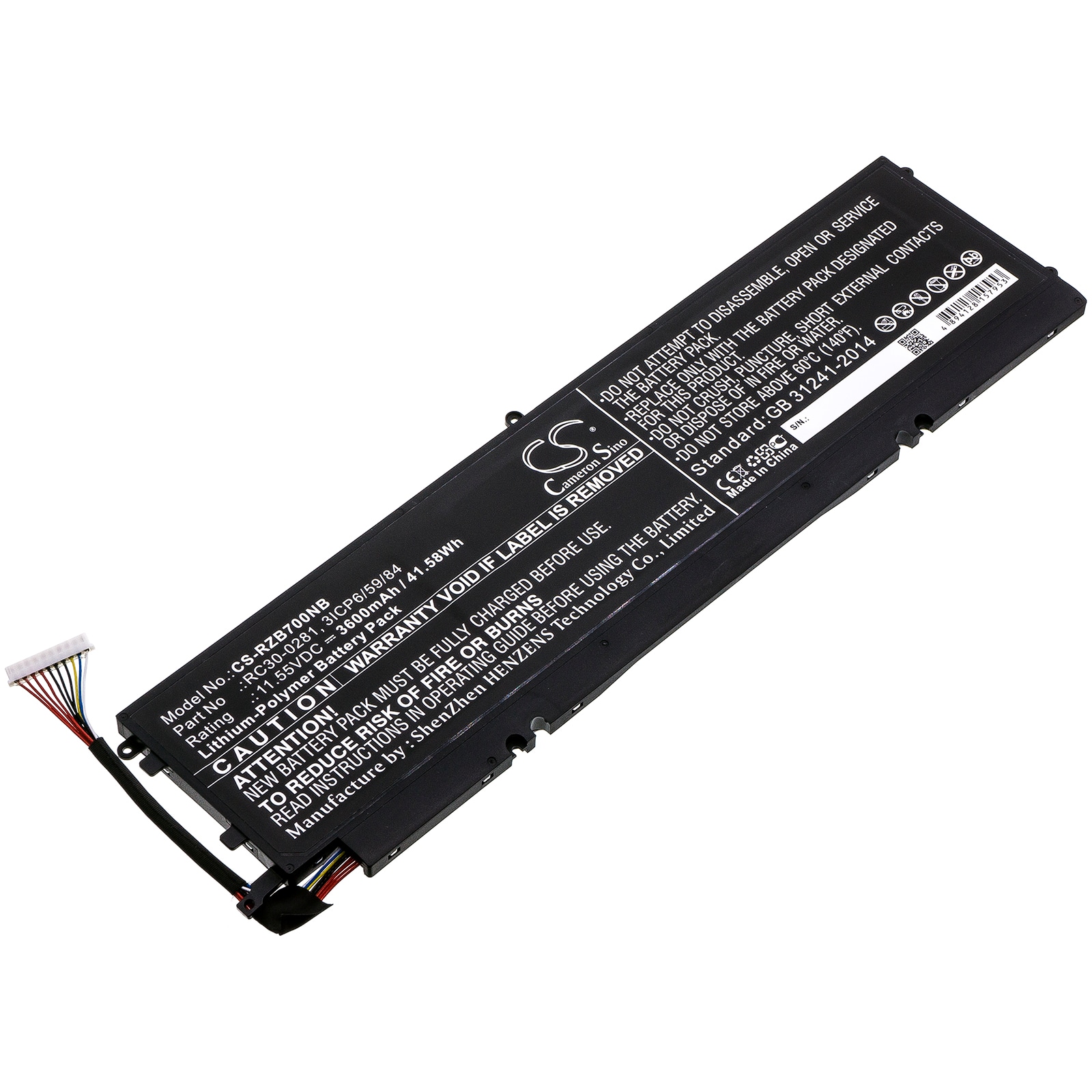 Batteri til notebook, bærbar computer til Razer Blade Stealth i7-8565U og andre