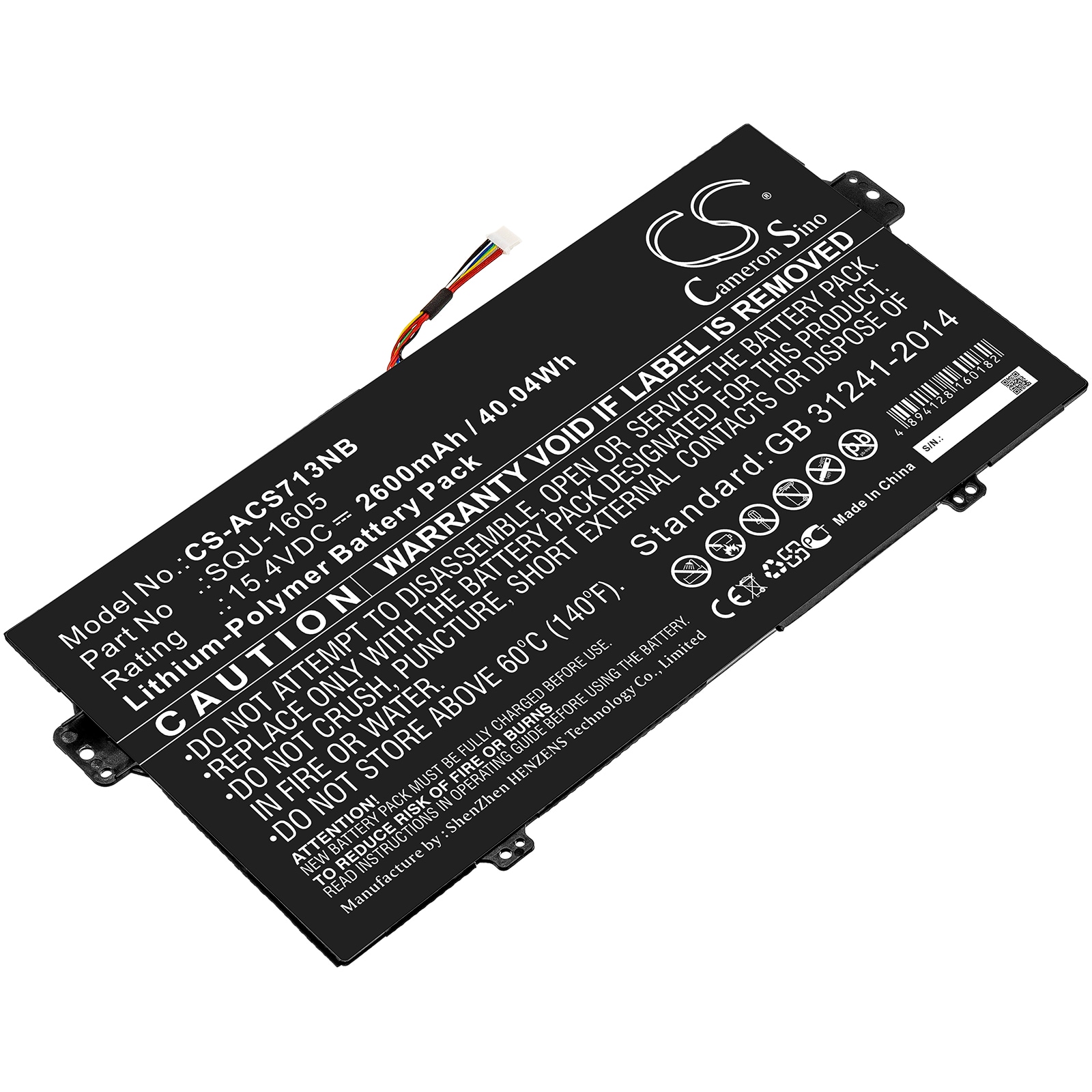 Batteri til notebook, laptop til Acer SF713-51-M0AK, SF713-51-M16U og andre