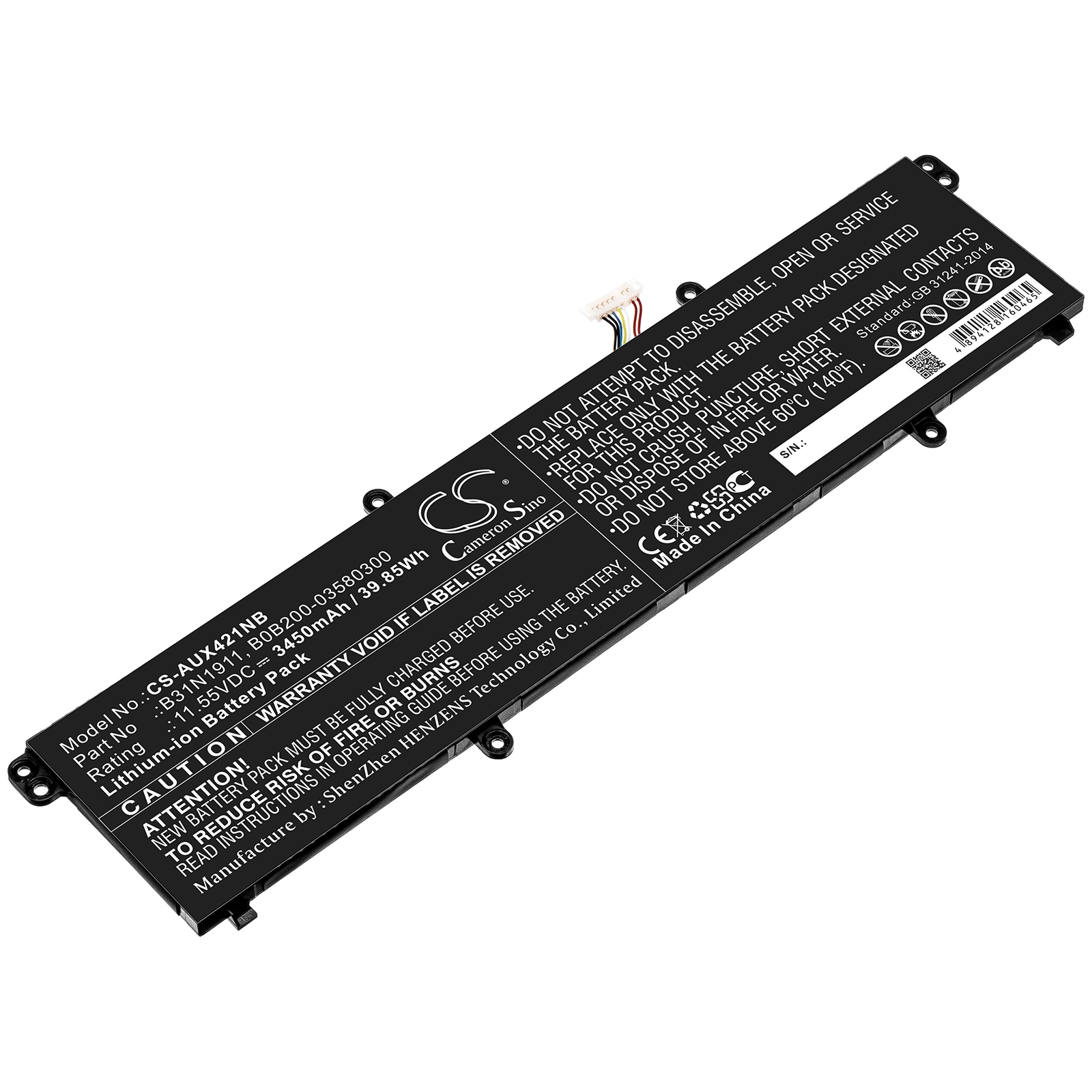 Batteri til notebook, laptop til Asus X421, V4050FA, A413FF og andre
