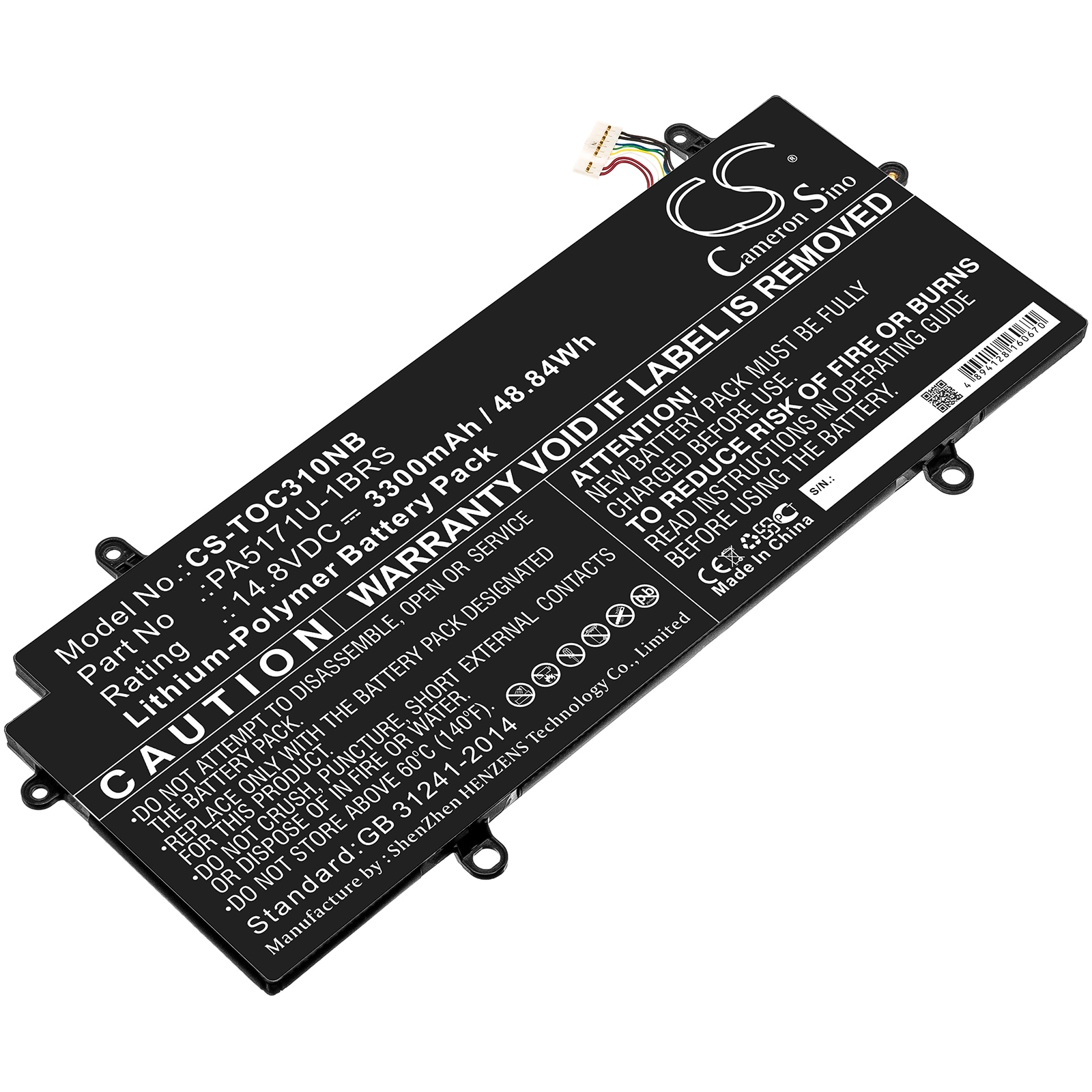 Batteri til notebook, laptop til Toshiba Chromebook CB30-100, CB30-102 og andre