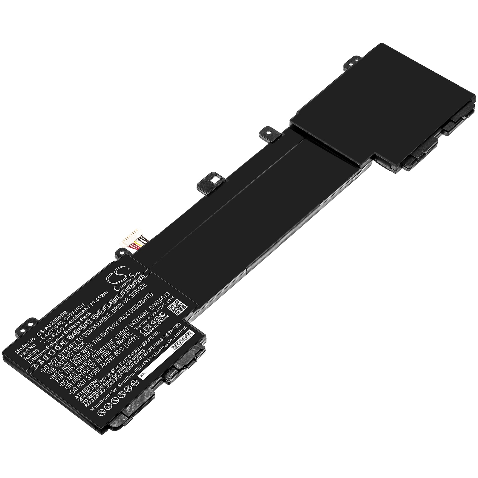 Batteri til notebook, bærbar computer til Asus Zenbook Pro UX550VD-BN082R og andre