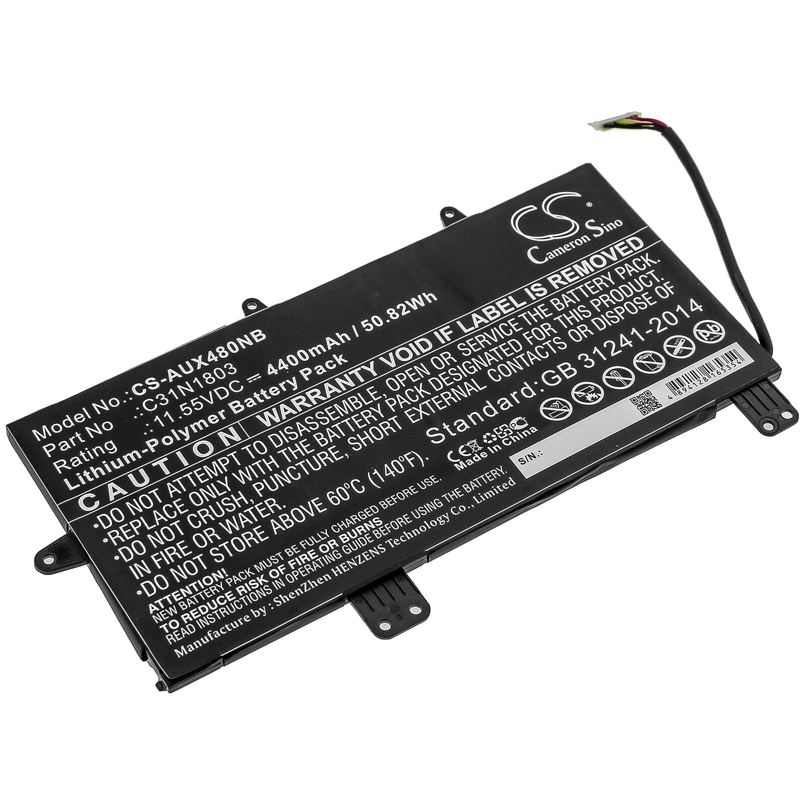 Batteri til notebook, bærbar computer til Asus ZenBook Pro 14 UX480, UX480FD UX450FD