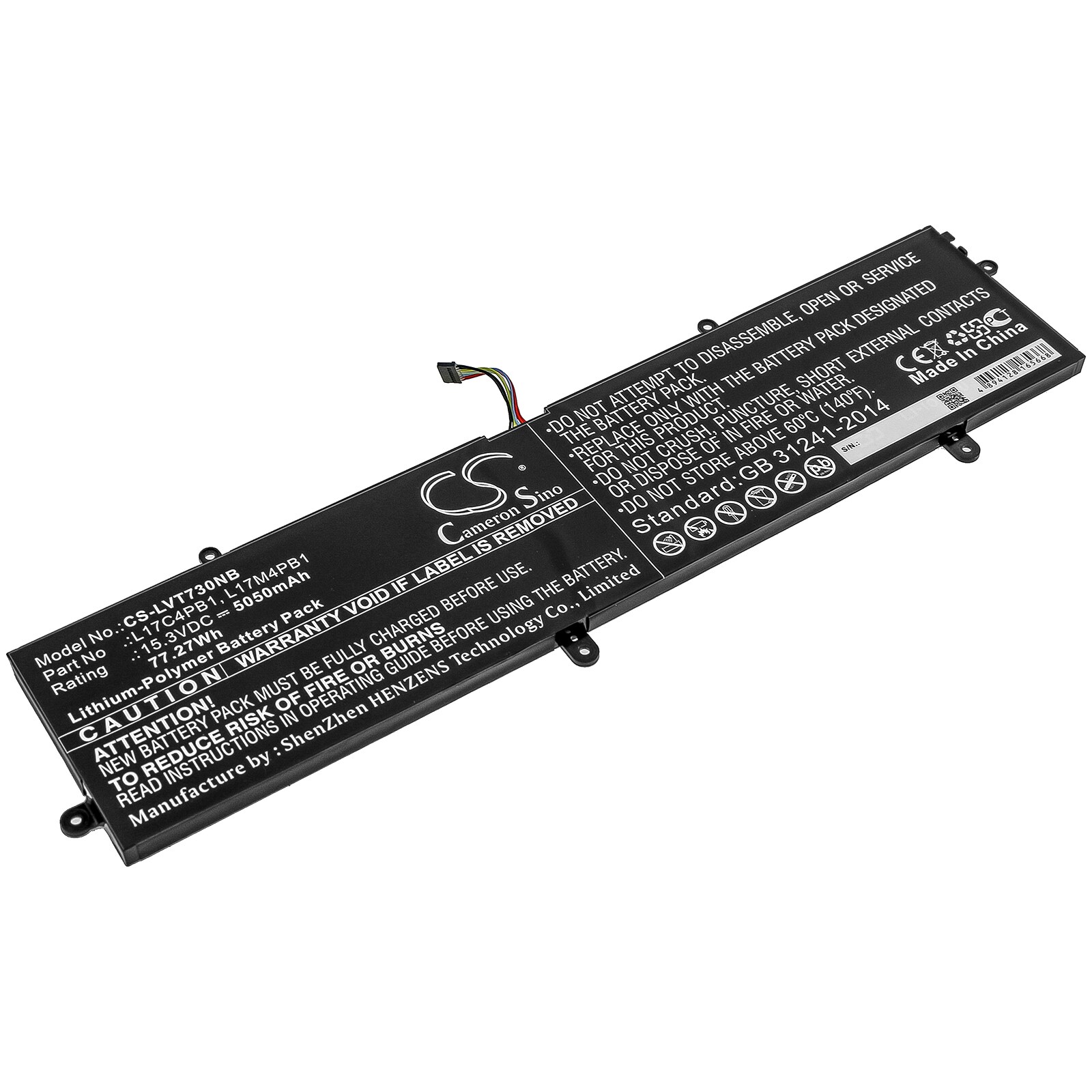 Batteri til notebook, bærbar computer til Lenovo IdeaPad 720S-15IKB(81AC), V730-15 og andre