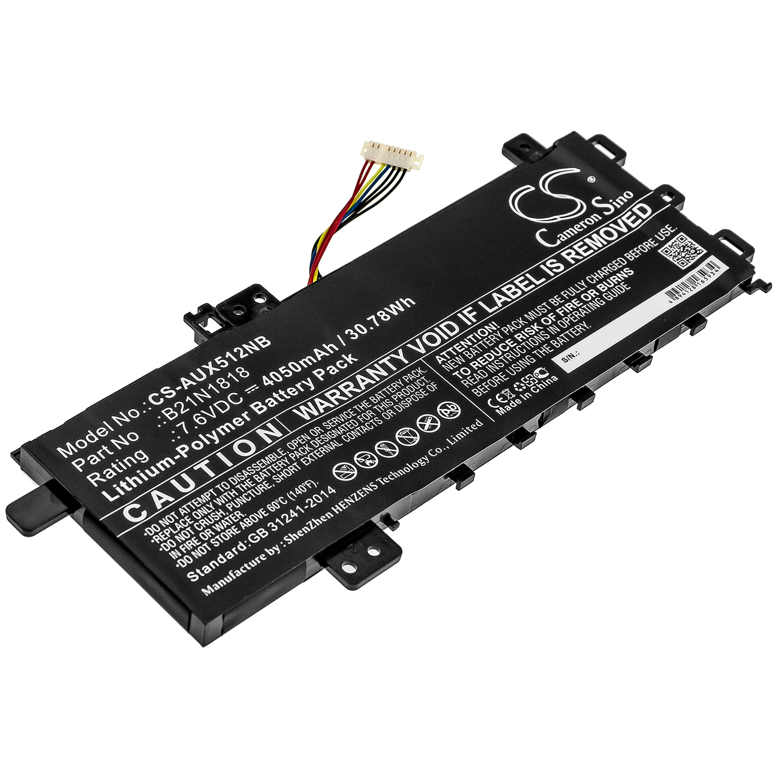 Batteri til notebook, bærbar computer til Asus X512da-ej040t og andre.