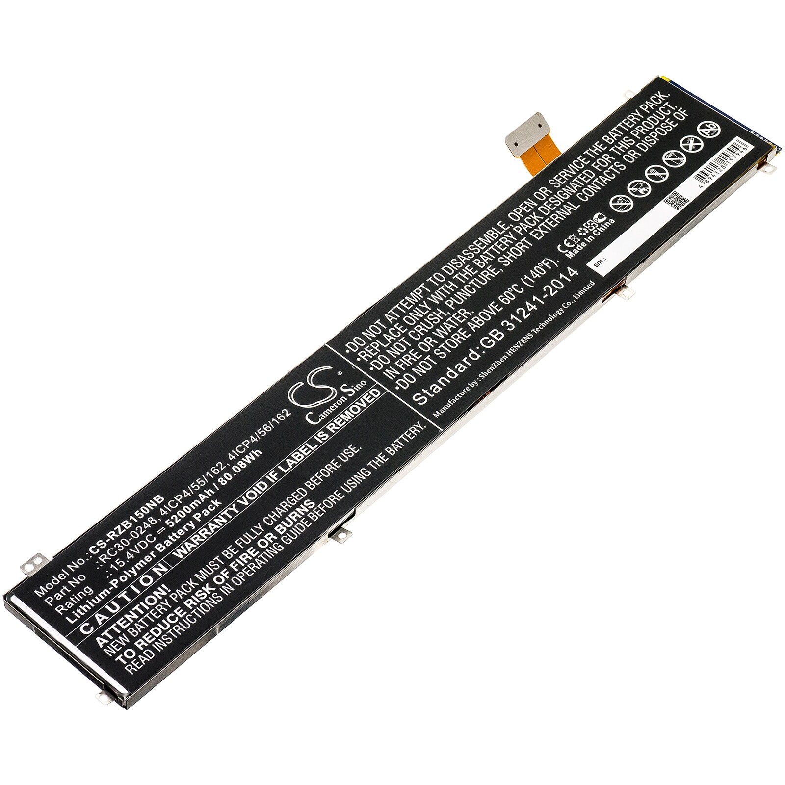 Batteri til notebook, bærbar computer til Razer Blade 15 2018 512GB 144Hz og andre
