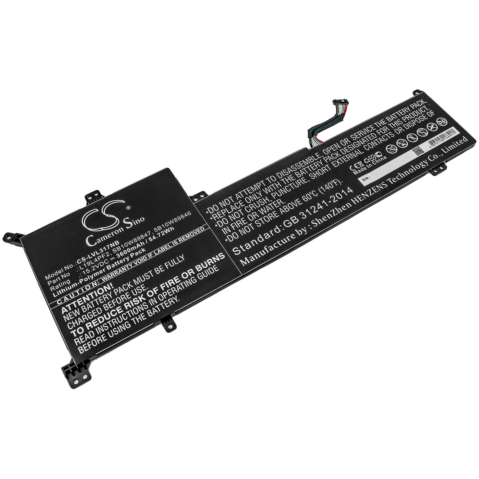 Batteri til notebook, bærbar computer til Lenovo IdeaPad 3-17ADA05 og andre