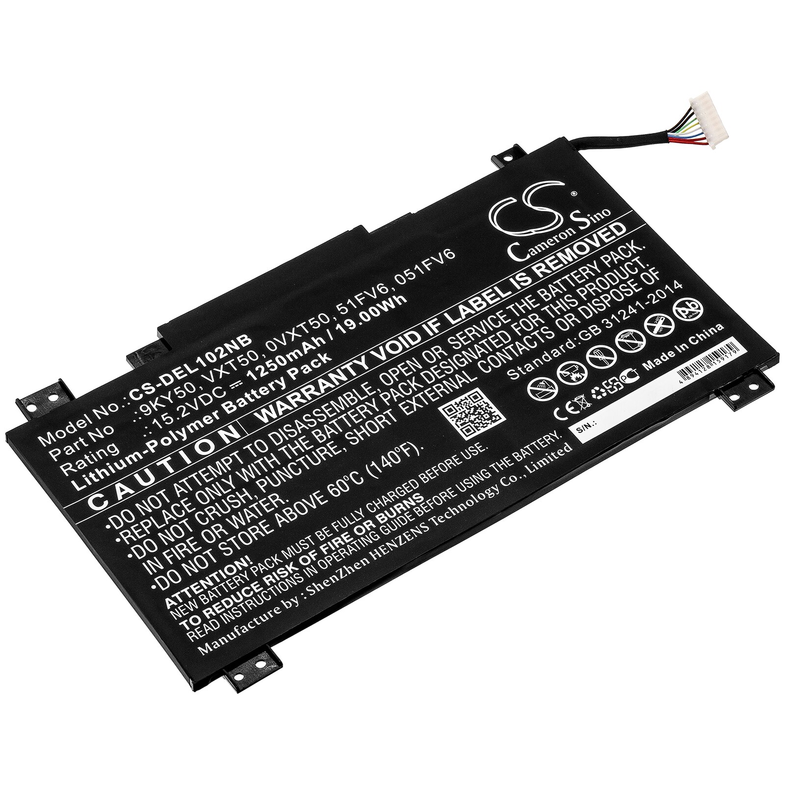 Batteri til notebook, bærbar computer til DELL Latitude 10 STE2